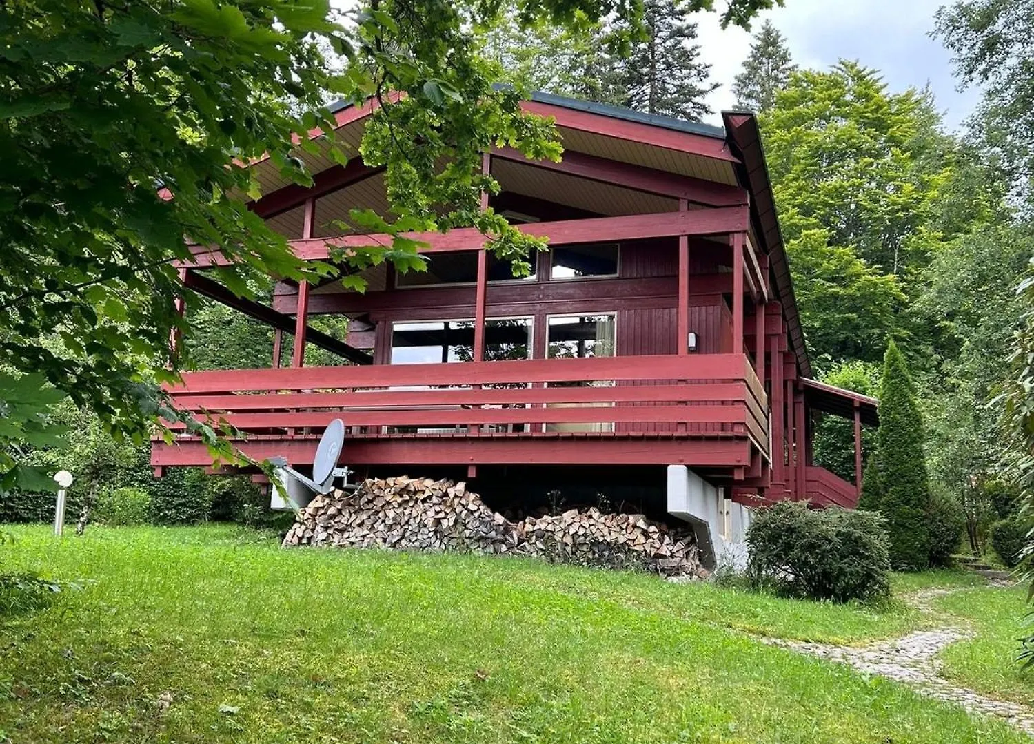 Сasa de vacaciones Das Rote Haus Am See Walchensee